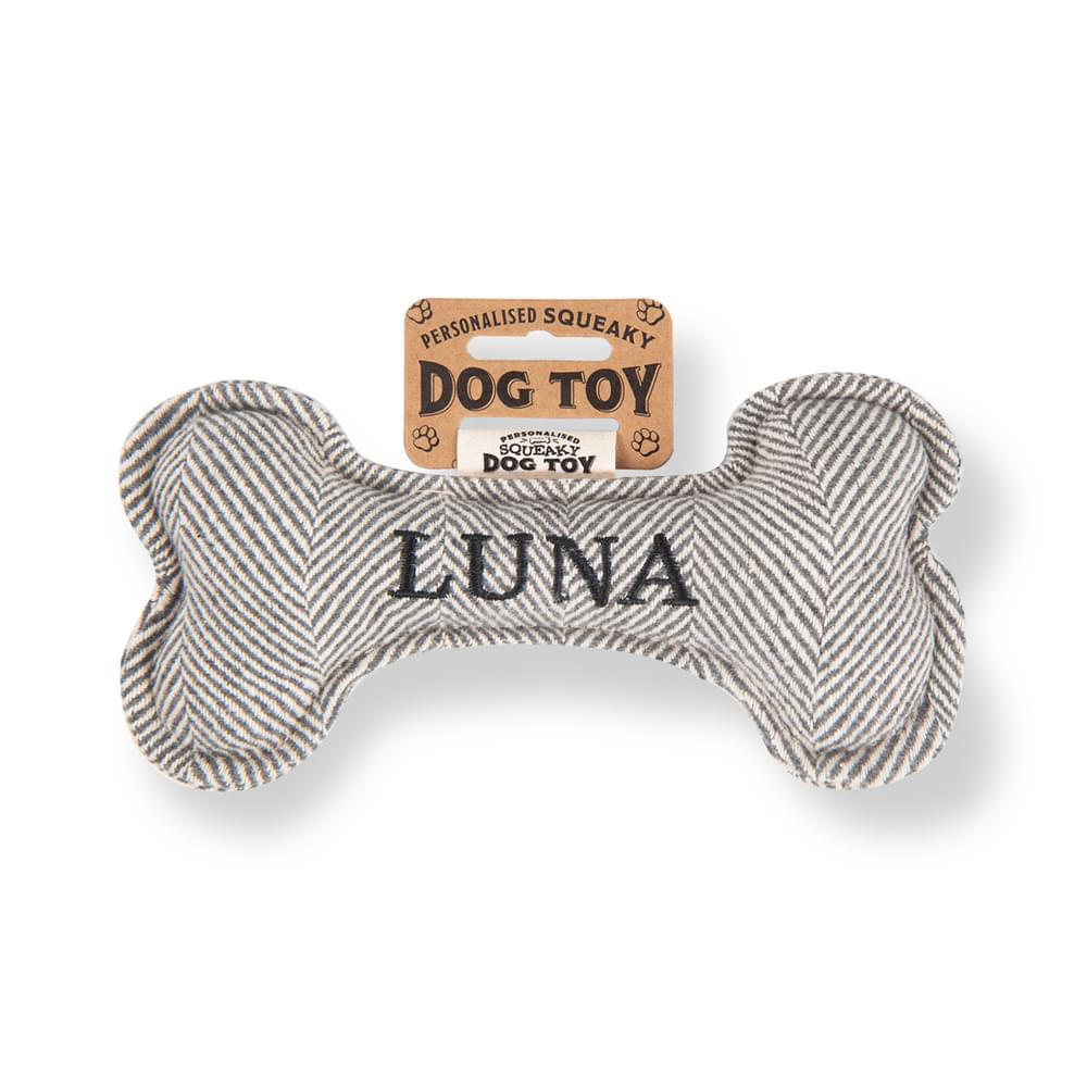 Personalised Squeaky Dog Toys - Names