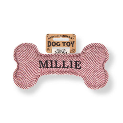 Personalised Squeaky Dog Toys - Names