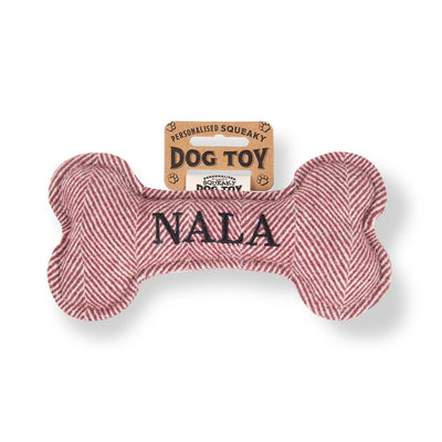 Personalised Squeaky Dog Toys - Names