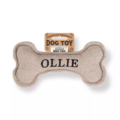 Personalised Squeaky Dog Toys - Names