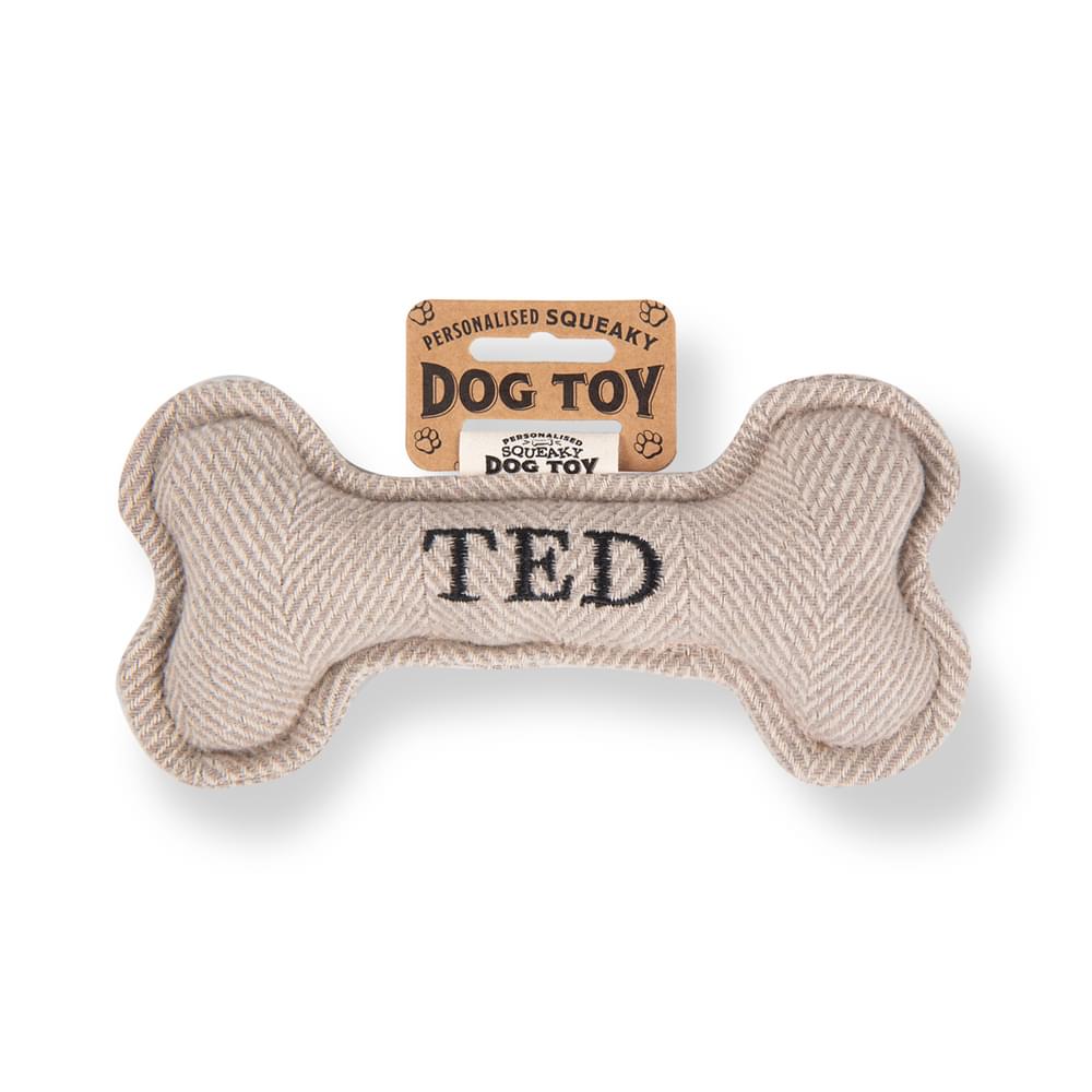Personalised Squeaky Dog Toys - Names