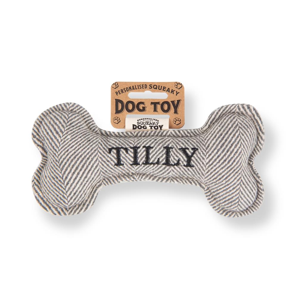 Personalised Squeaky Dog Toys - Names