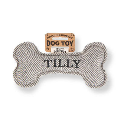 Personalised Squeaky Dog Toys - Names