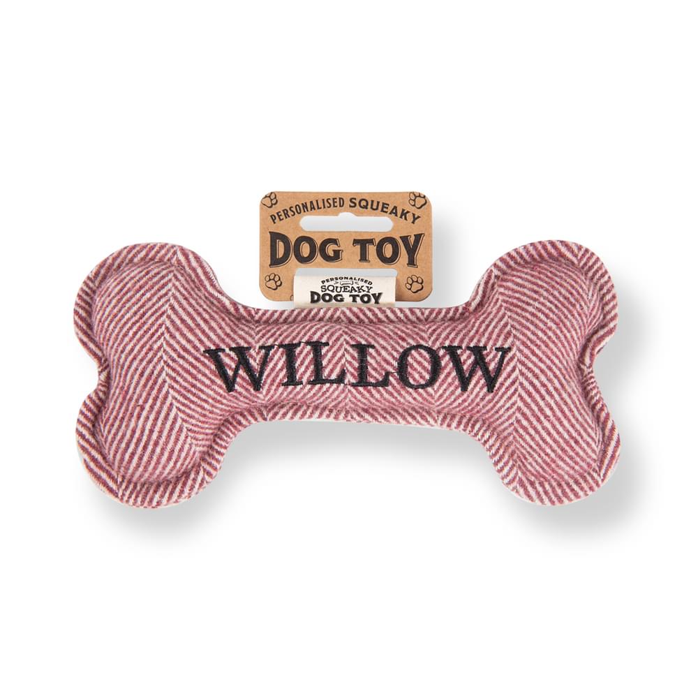 Personalised Squeaky Dog Toys - Names