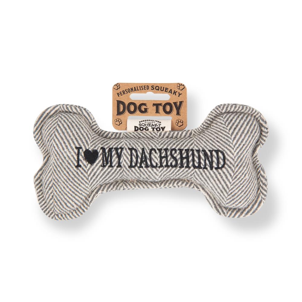 Personalised Squeaky Dog Toys - Initials & Sentiments