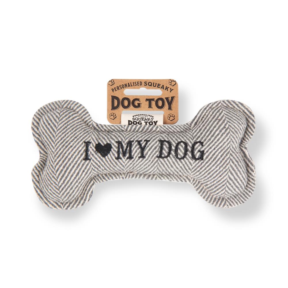 Personalised Squeaky Dog Toys - Initials & Sentiments