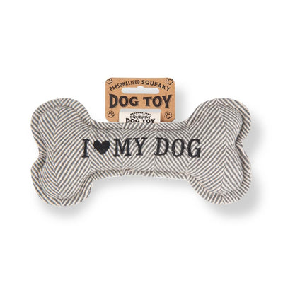 Personalised Squeaky Dog Toys - Initials & Sentiments