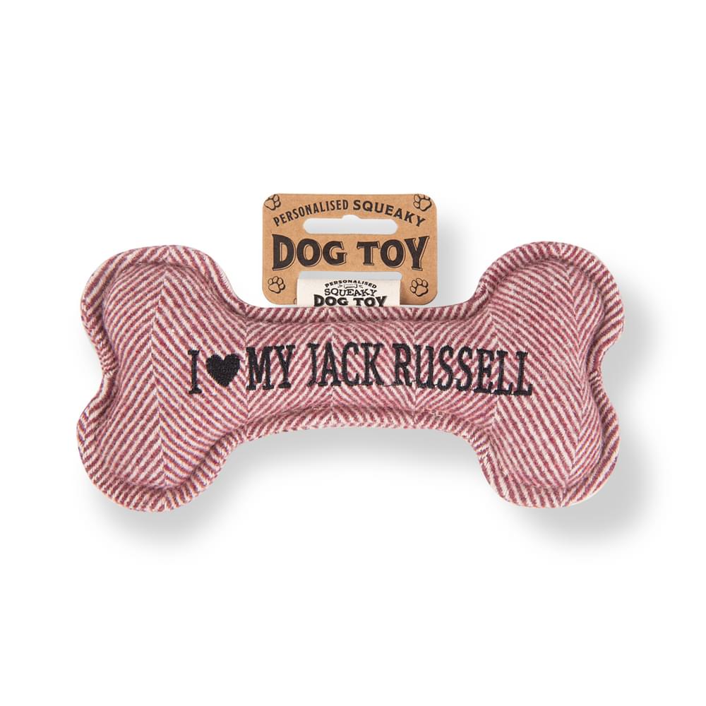 Personalised Squeaky Dog Toys - Initials & Sentiments