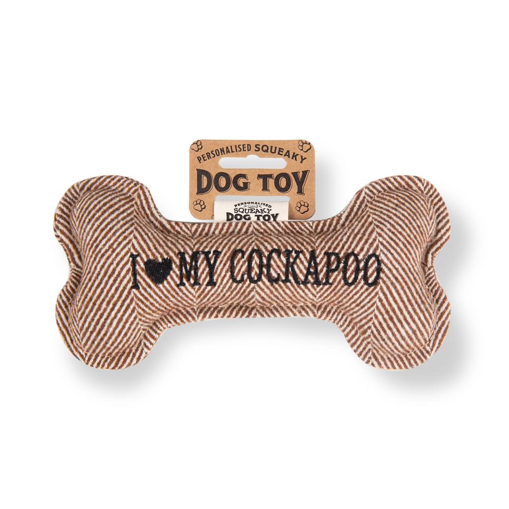 Personalised Squeaky Dog Toys - Initials & Sentiments