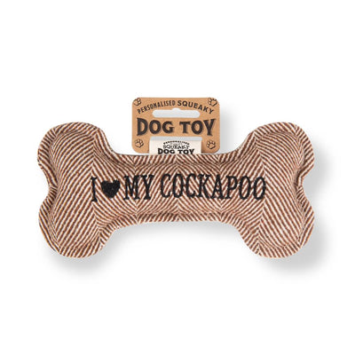Personalised Squeaky Dog Toys - Initials & Sentiments