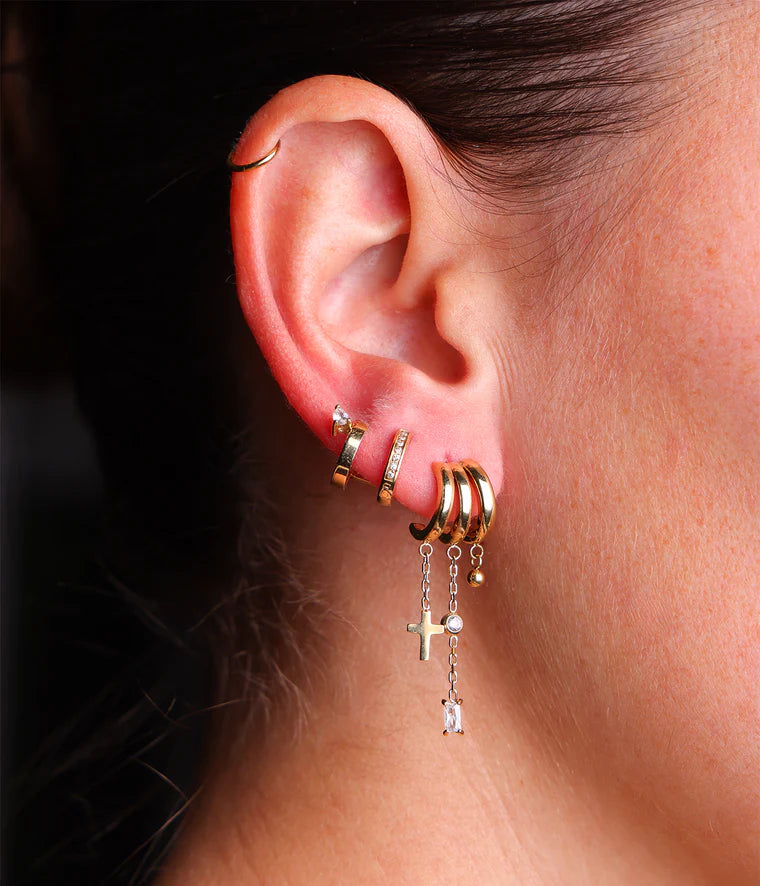 Zag Bijoux Earring Collection - Gold Plated Steel (3)