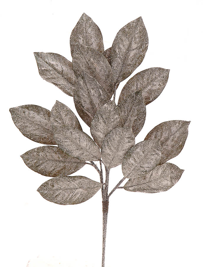 Christmas Floristry -  Frosted Magnolia Leaf Spray/Garland