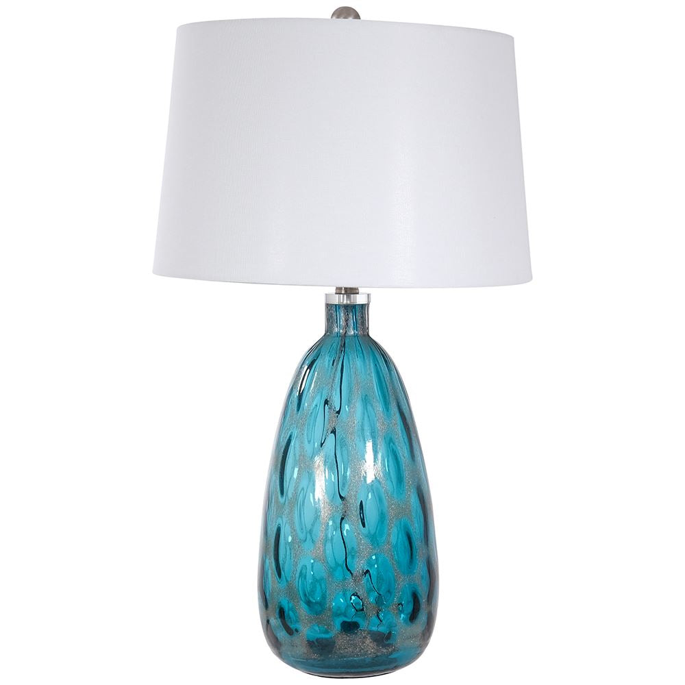 Fern Cottage Table Lamp - Blue Glass **CLICK & COLLECT ONLY**