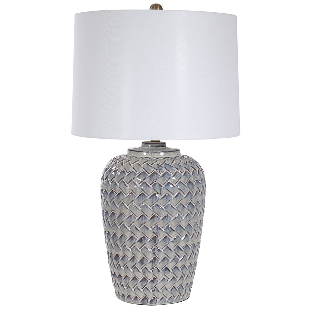 Fern Cottage Table Lamp - Ceramic Cross Stitch **CLICK & COLLECT ONLY**