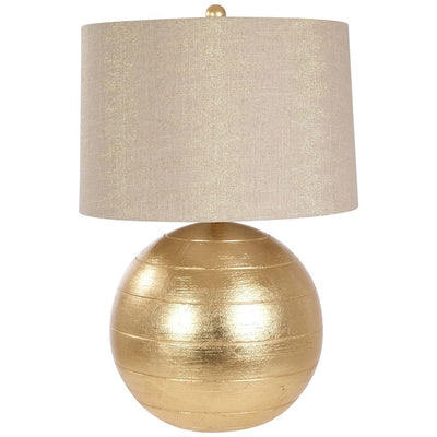 Fern Cottage Table Lamp -  Round Gold **CLICK & COLLECT ONLY**