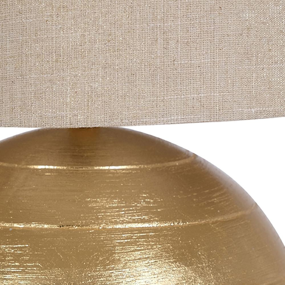 Fern Cottage Table Lamp -  Round Gold **CLICK & COLLECT ONLY**