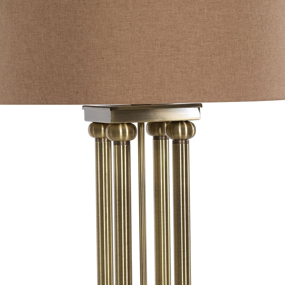 Fern Cottage Table Lamp -  Knightsbridge Brass **CLICK & COLLECT ONLY**