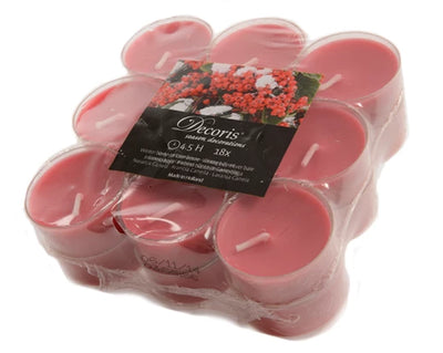 Clear Cup Scented Tea Lights - Cinnamon/Winterberry