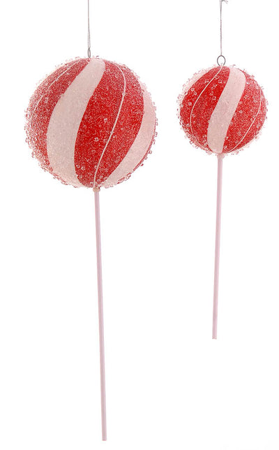 Christmas Tree Hanging Decoration - Candy Stripe Lollipops