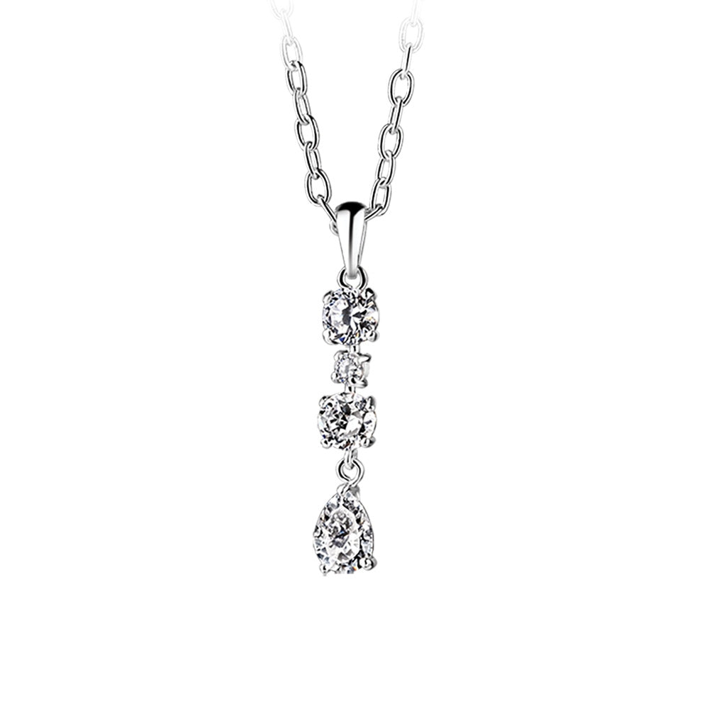 Newbridge Silverware Pendant - Multidrop Clear