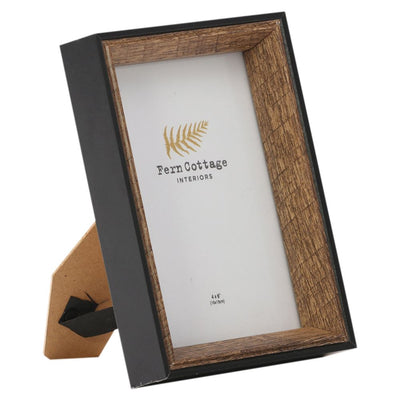 Fern Cottage Photo Frame - Wood & Black