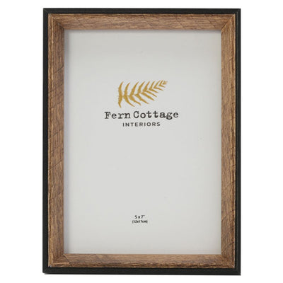 Fern Cottage Photo Frame - Wood & Black