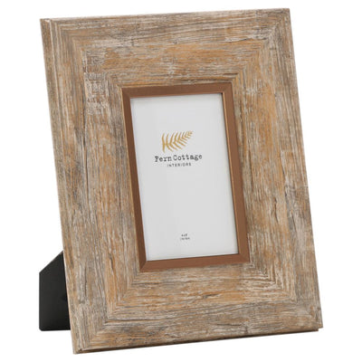 Fern Cottage Photo Frame - Wood with Metal Trim