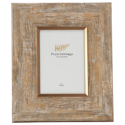 Fern Cottage Photo Frame - Wood with Metal Trim