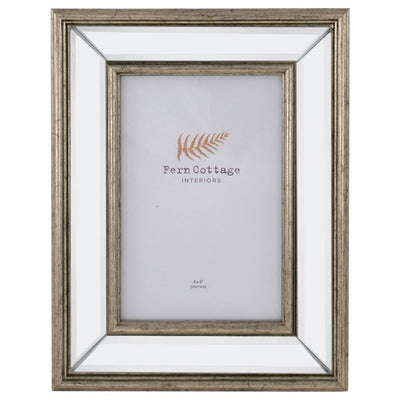 Fern Cottage Photo Frame - Mirrored with Gold Inlay