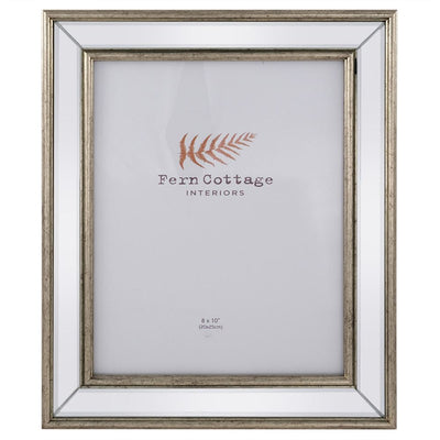 Fern Cottage Photo Frame - Mirrored with Gold Inlay