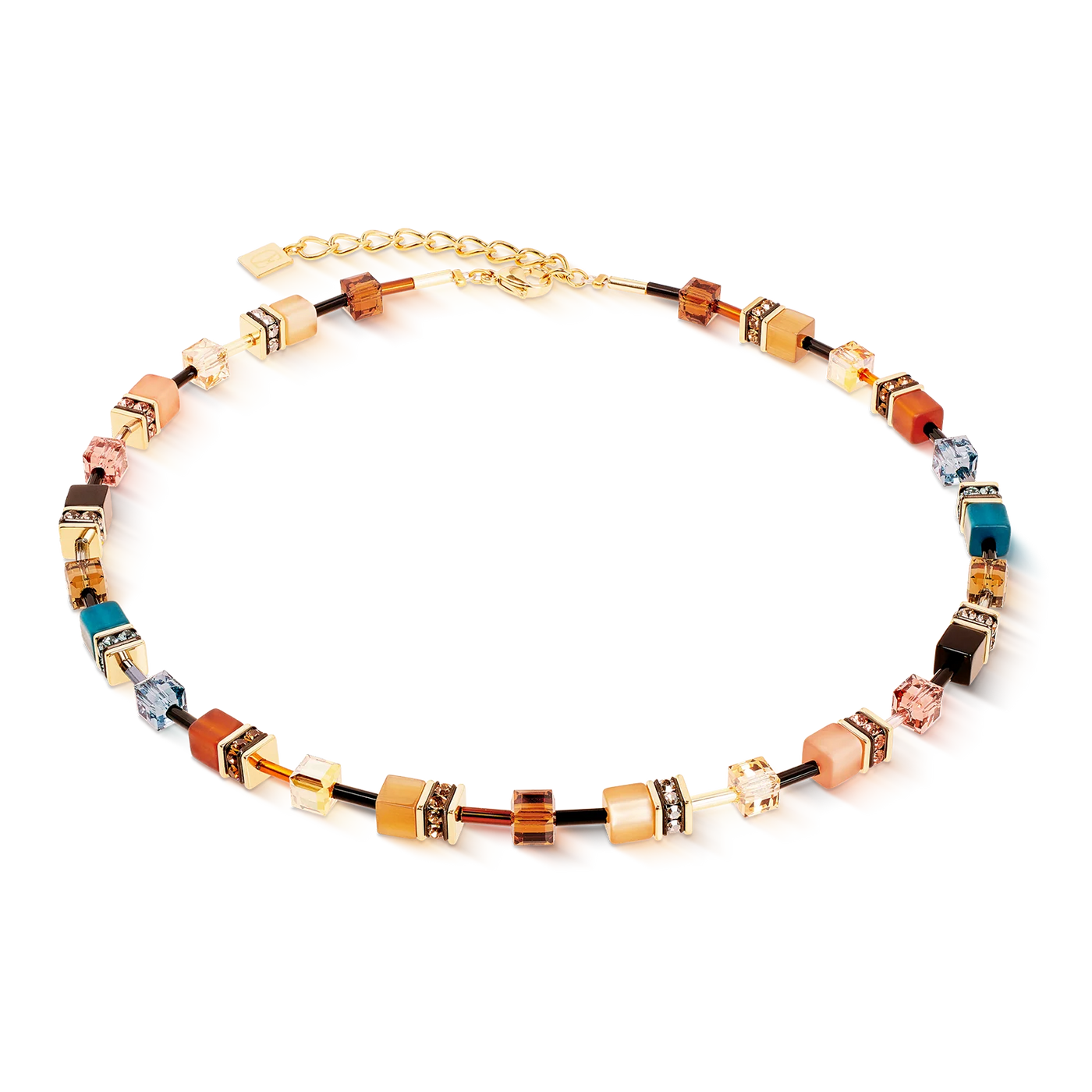 Coeur De Lion - GeoCUBE® Iconic Earth Mirage Gold Necklace