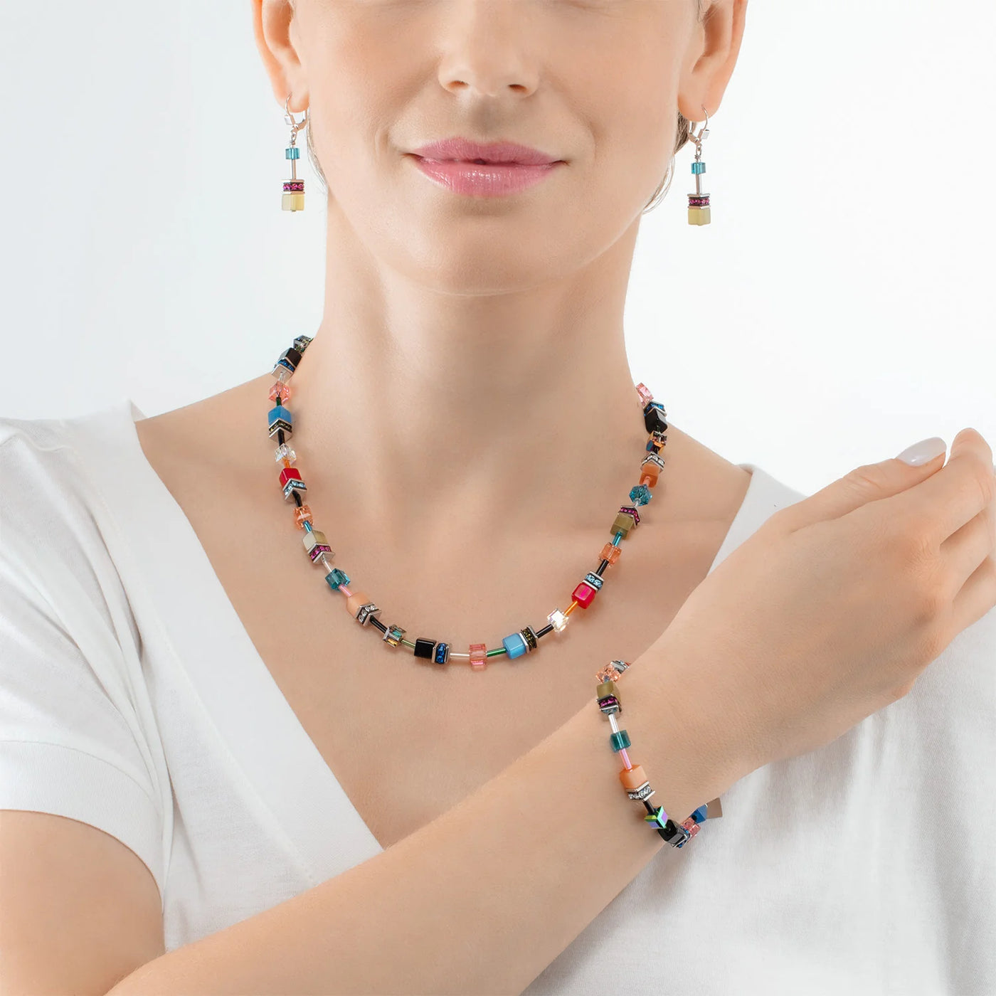 Coeur De Lion - GeoCUBE® Iconic - Multicolour Fancy Necklace