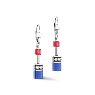 Coeur De Lion - GeoCUBE® Iconic - Silver-Royal Earrings