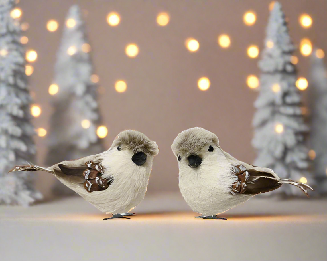 Christmas Bird - Pinecone on Clip