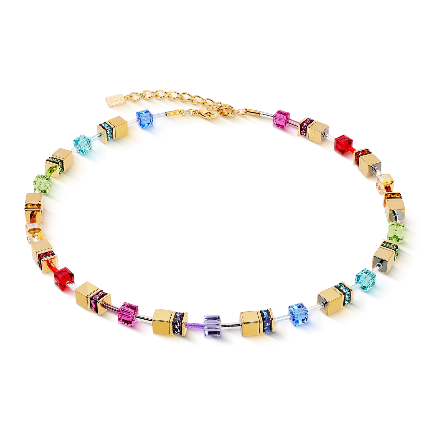 Coeur De Lion - GeoCUBE® Iconic Metallic Rainbow Necklace