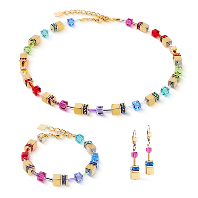 Coeur De Lion - GeoCUBE® Iconic Metallic Rainbow Necklace