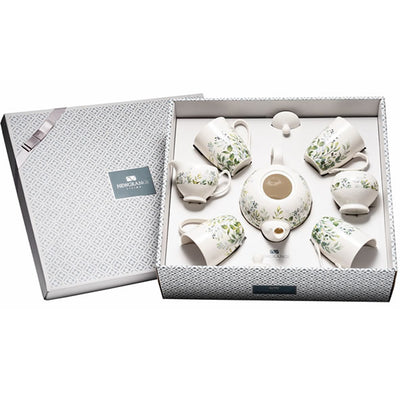 Newgrange Living Floral Green Bone China Tea Set - 7 Piece