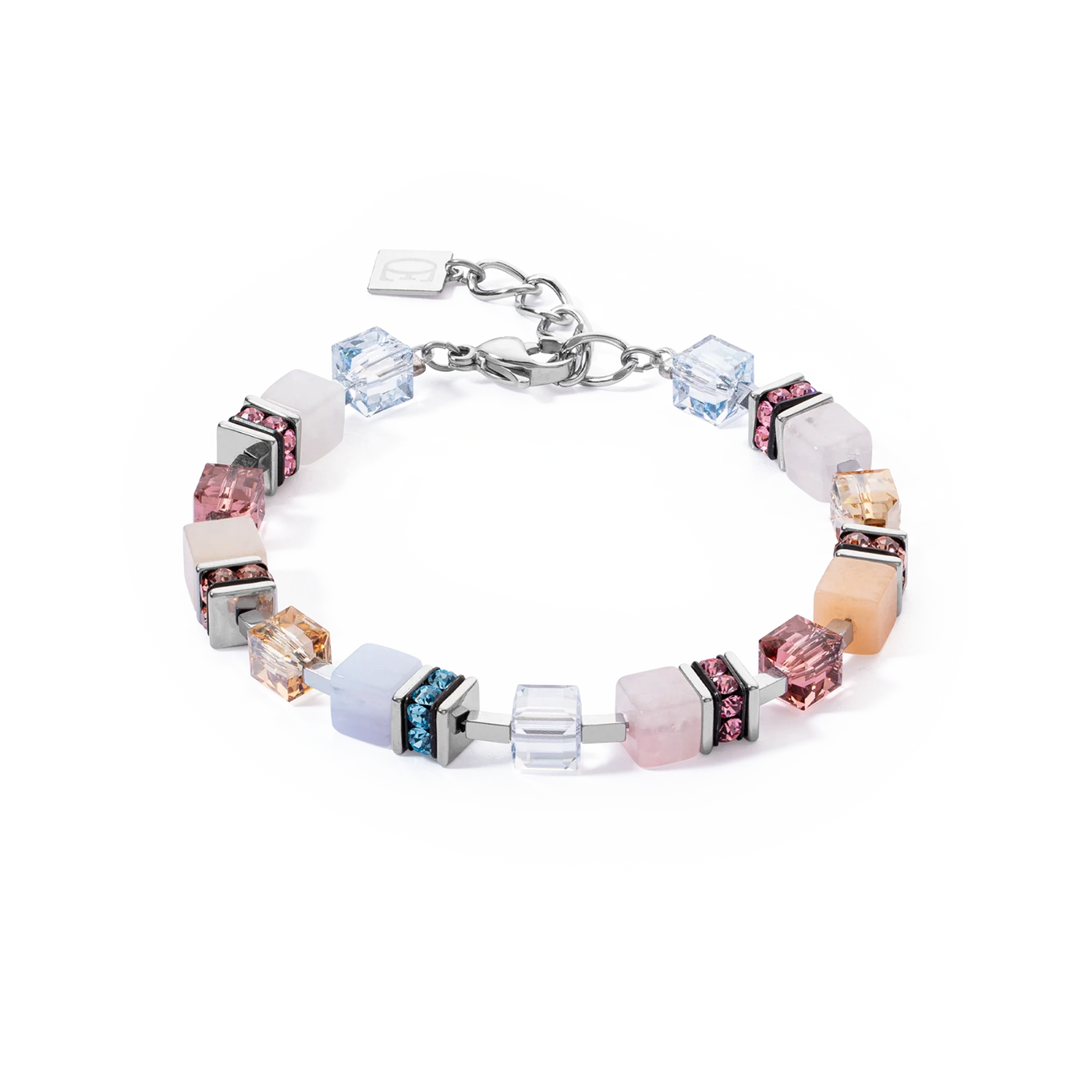 Coeur De Lion - GeoCUBE® - Precious Statement Silver-Pastel Bracelet