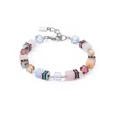 Coeur De Lion - GeoCUBE® - Precious Statement Silver-Pastel Bracelet