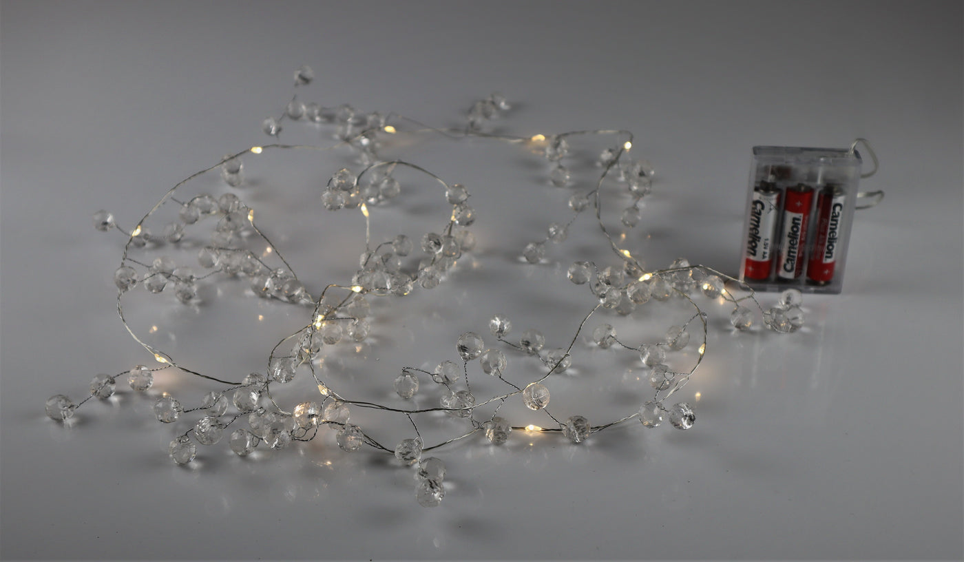 Pre Lit Garland with Crystals