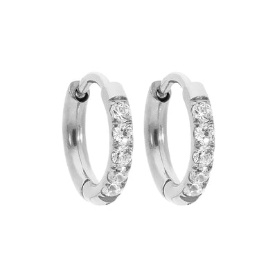 QUDO Eternity Hoop Earrings