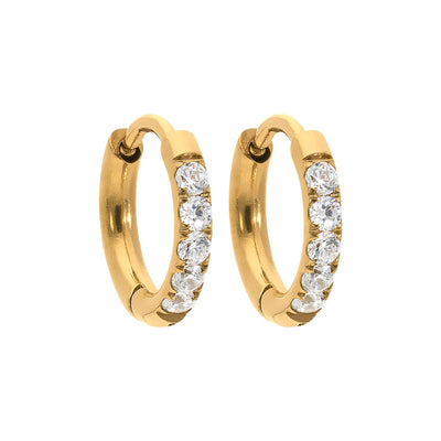 QUDO Eternity Hoop Earrings