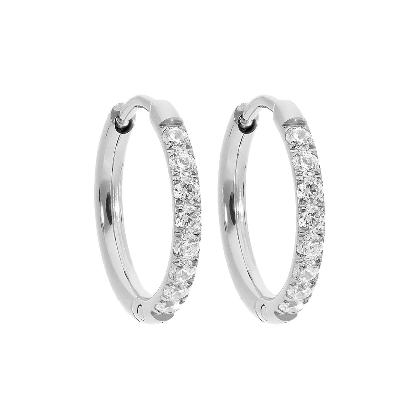 QUDO Eternity Hoop Earrings