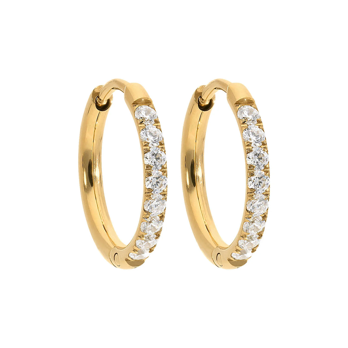 QUDO Eternity Hoop Earrings