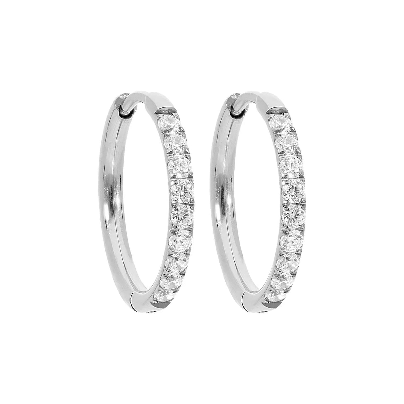 QUDO Eternity Hoop Earrings