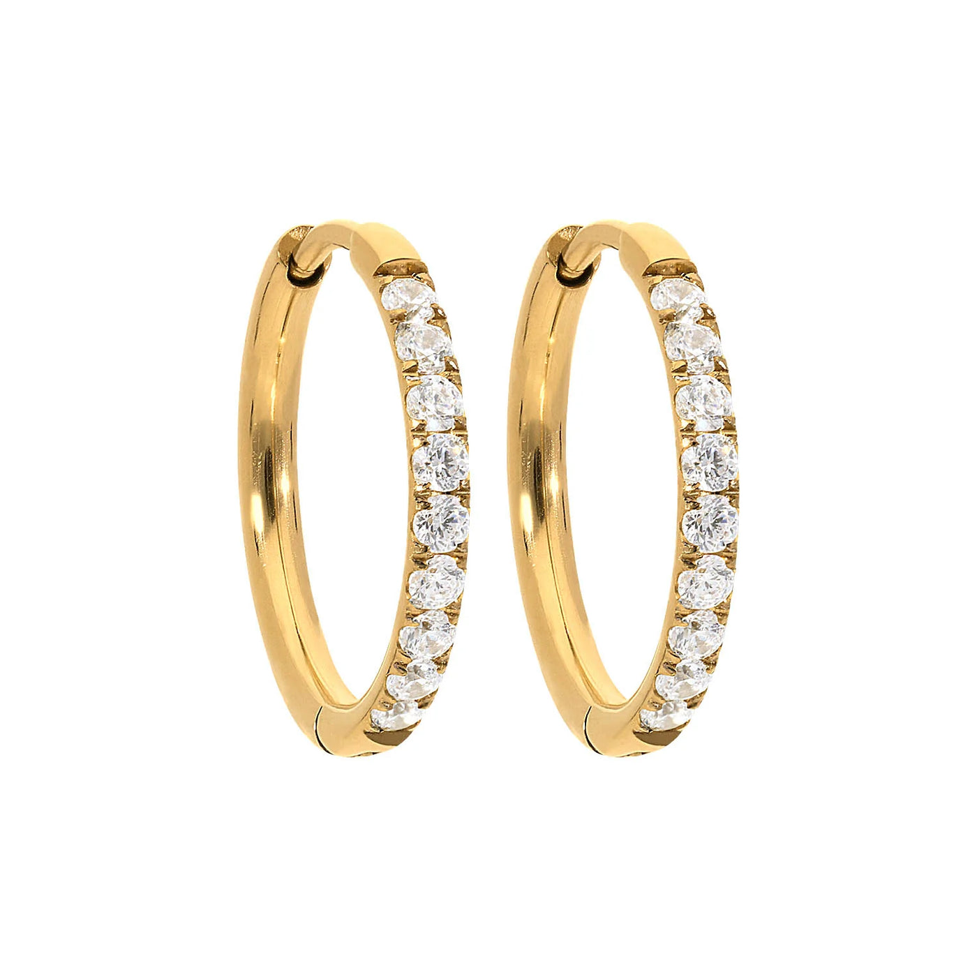 QUDO Eternity Hoop Earrings