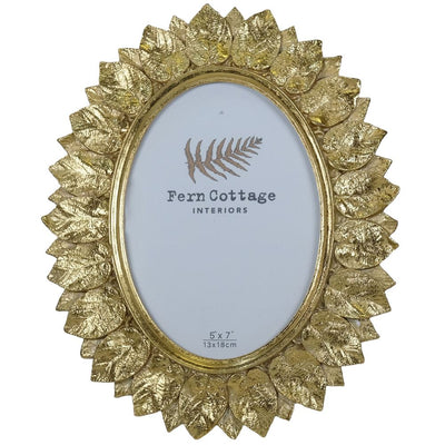 Fern Cottage Photo Frame - Petal Gold