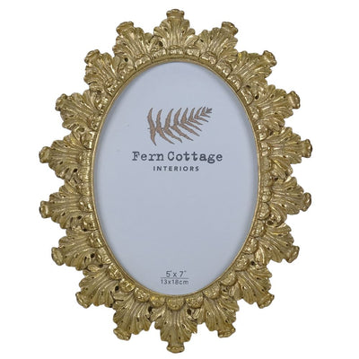 Fern Cottage Photo Frame - Feathered Gold