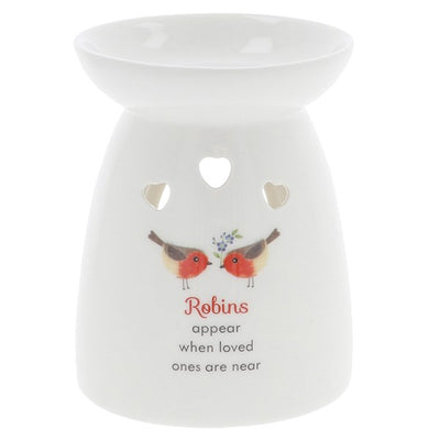 Ceramic Wax Melt Burner - Forget me Not Robins
