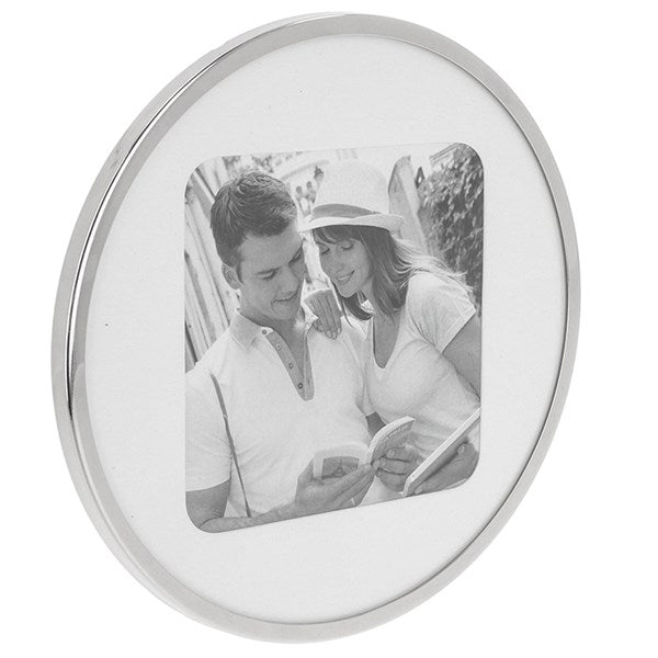 Silver Curve Round Frame